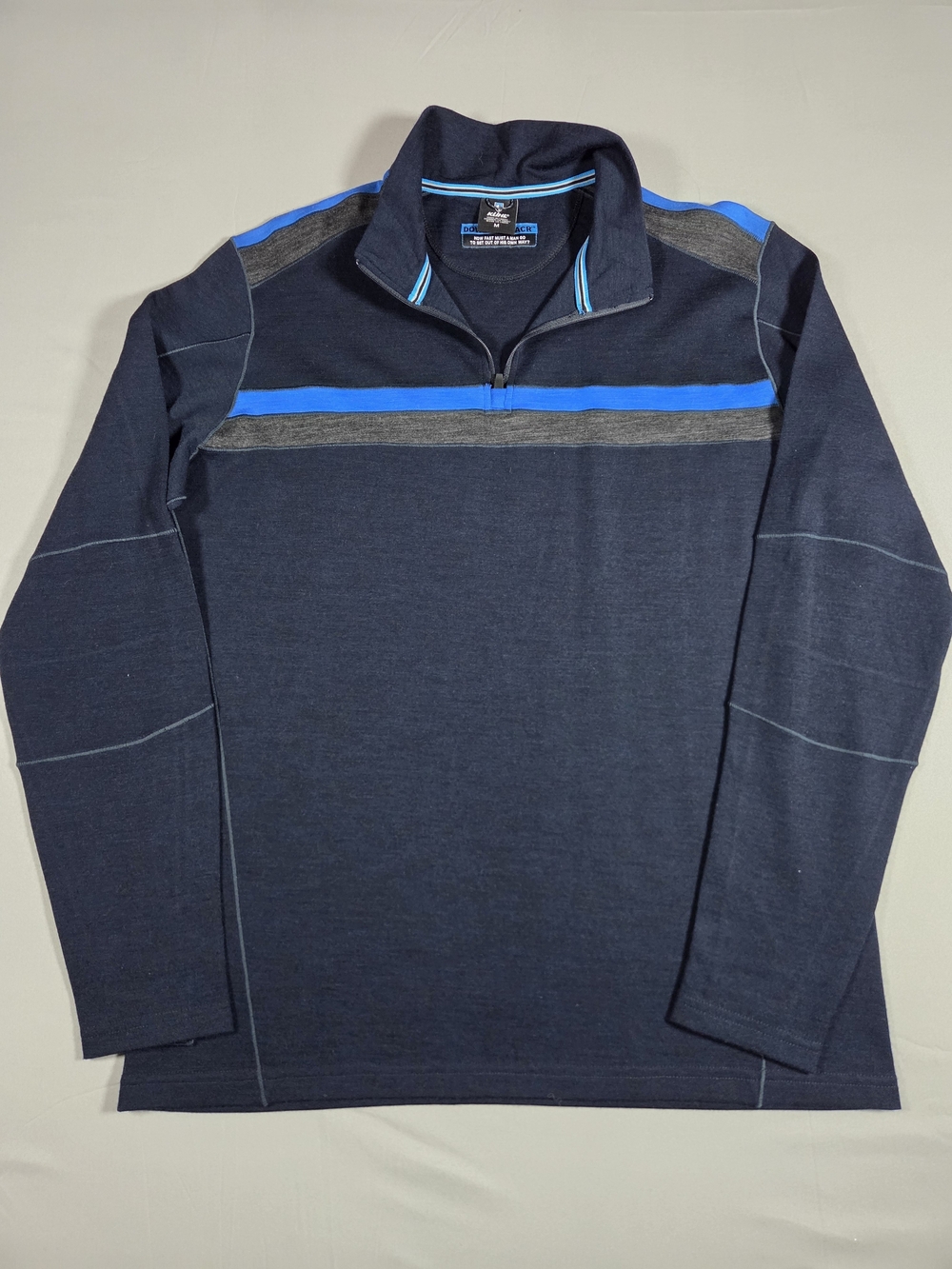 Kuhl Men’s Navy Downhill Racer Quarter-Zip Merino Wool Medium